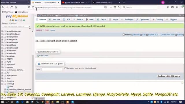Symfony5.2 Part-03 | Insert Records into database | ORM | Doctrine | Entity Manager Object