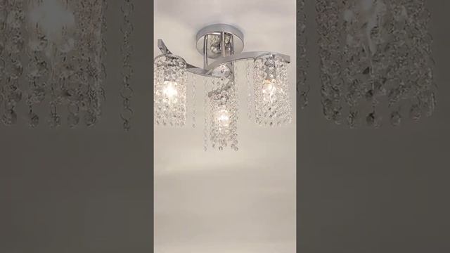 Citilux Спарк CL313131 люстра хрустальная трехрожковая