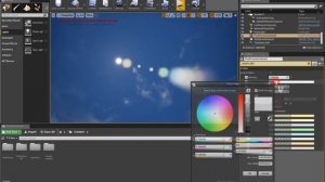UE4  Эффект бликов света от линз / Блик от солнца / post-process unreal engine 4