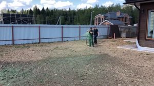 Гидропосев газона на участке площадью 12 соток