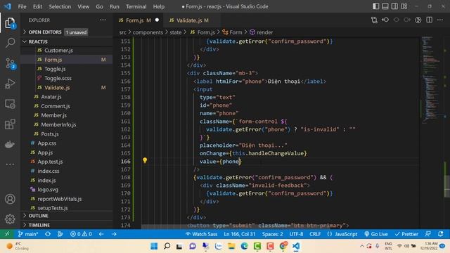 Khoá học ReactJS 2022: Bài 19 - Xử lý Form trong React JS - Phần 5 смотреть онлайн