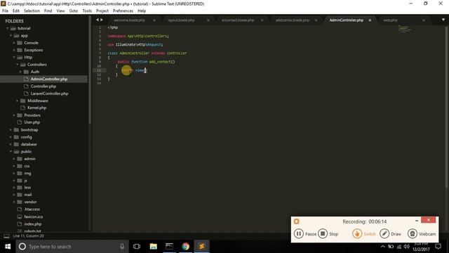 Laravel bangla tutorial 13(setup project) part 2