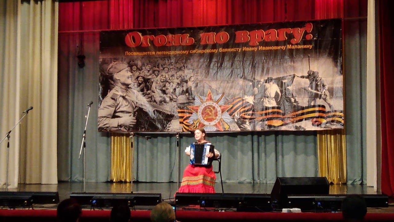 Динара Вдовина 9 лет с песней В землянке