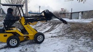 Ямобур для мини погрузчика. Обзор гидробура.