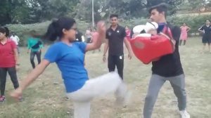 Self defense training camp for girls in BHU