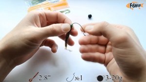 Как оснастить червеобразную приманку. FishUp Vipo