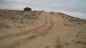 ГАЗ-66 в песках Казахстана
