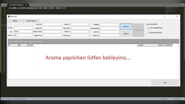 MERNİS DATA (ADRES ÖĞRENME) смотреть онлайн