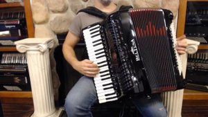 BELTPREV120BK - NEW Black Beltuna Prestige V Piano Accordion LMMMH 41 120 $10999