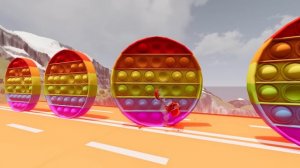 ЭТИ ОГРОМНЫЕ ПОП-ИТЫ КРУШАТ МАШИНЫ ПОЖИРАТЕЛИ! Гоша и Чич. Beamng drive.