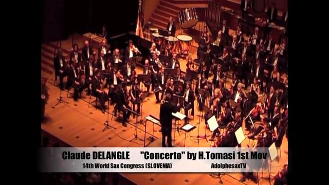 Claude DELANGLE. Henri TOMASI saxophone concerto 1st mouvement