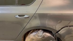 Как правильно покрасить заднее крыло. Skoda octavia.