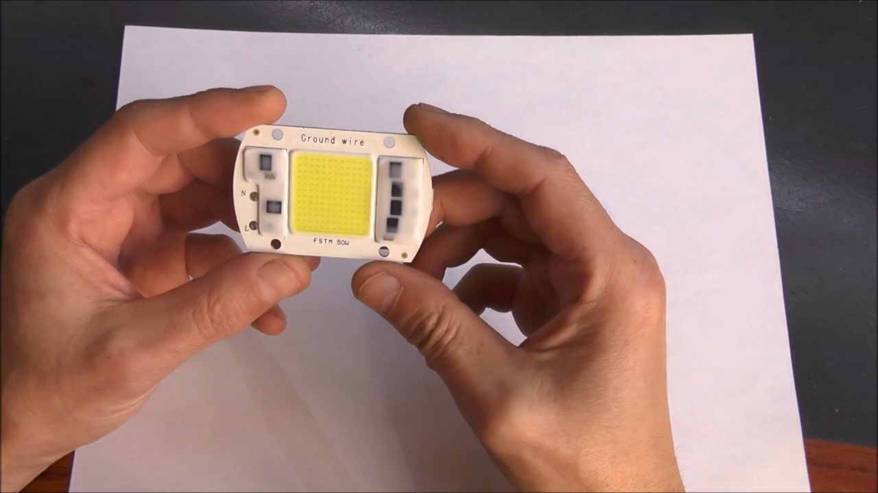 Тест мощного светодиода без радиатора, на защиту от перегрева, 50 ватт смотреть онлайн