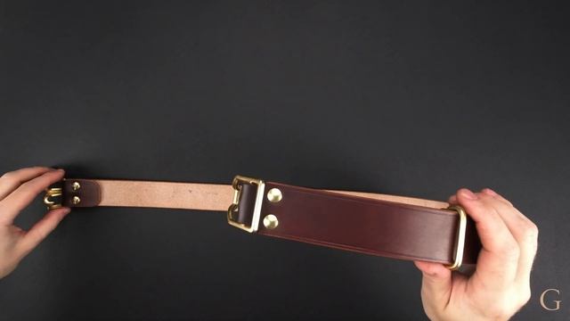 Ремень Литлтон (Littleton) с копией кавалерийской пряжки 19 века. Мастерская Grossone.