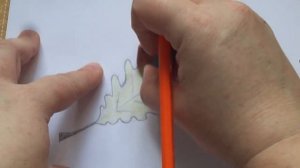 Простые уроки рисования. Как нарисовать лист дуба.