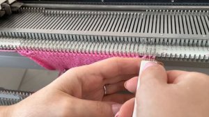 Ажурный боковой край __ Вязание на машине