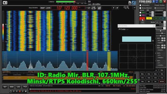 28.09.2023 06:53UTC, [Tropo], Радио Мир, Минск, Белоруссия, 107.1МГц, 660км