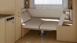 Стол-трансформер с лифтом для кемпера, автодома