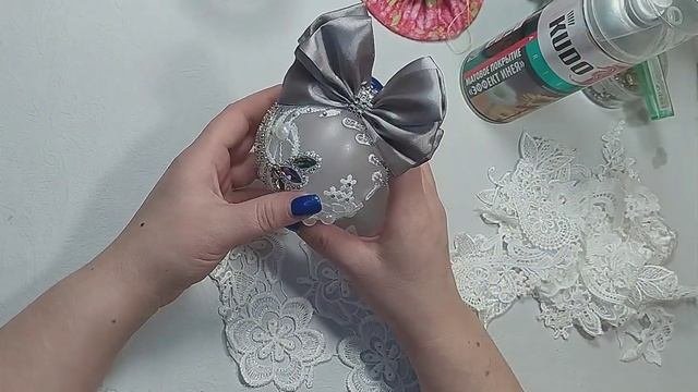 новинка????. Эффект инея на елочных шарах.  #елочнаяигрушка #бархатныйшар