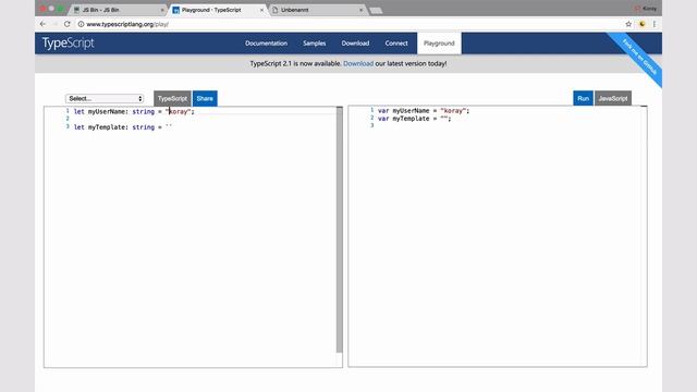 Typescript: String Templates