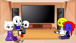 Undertale react to sans AU's || Song : Insanity || not finished