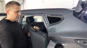 как снять заднее окно, Горловину бензобака на Hyundai SANTA FE