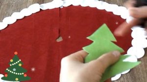 Как сделать коврик под елку! Юбка для елки!