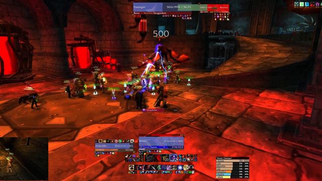 Flamegor fight BWL, WoW Classic смотреть онлайн