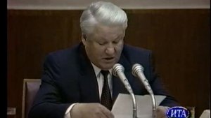 Часы, начало ИТА Новости (1 канал Останкино. июль 1994) 50 FPS