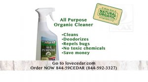 Amazing Cedar Natural Organic Cleaners and Bug Repellent