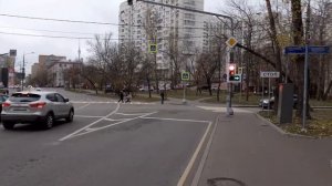 Москва 3380 Маломосковская улица, окрестности ЖК 1147 осень день