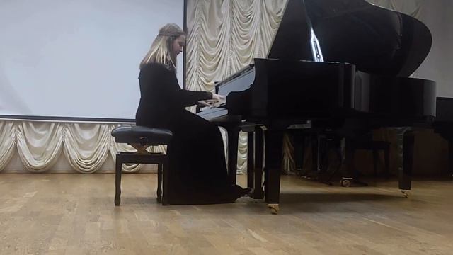 Анастасия Бондарева 13 лет. И.С. Бах ХТК 1 Прелюдия и фуга As-dur, А. Н. Скрябин Этюд №12 dis-moll