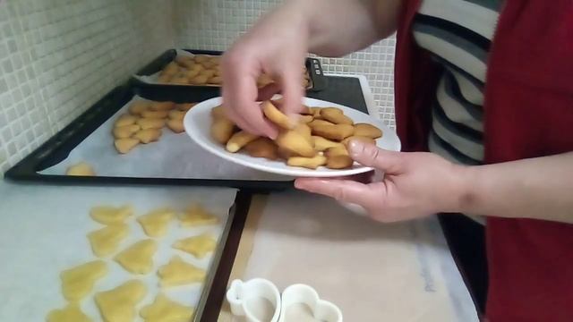 Песочное фигурное печенье с Апельсином.