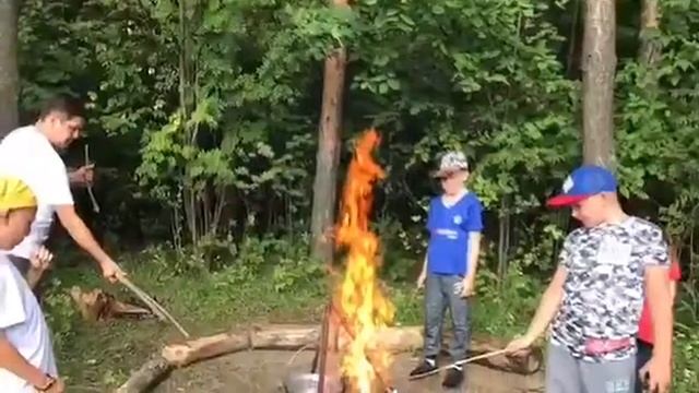 Супер поход. Лес.Костёр.Эстафеты.Поиски клада. Каша на костре. Печёная картошка. смотреть онлайн