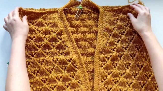 Мой процесс /?АЖУРНАЯ КОФТОЧКА СПИЦАМИ ?/ продвижение ?