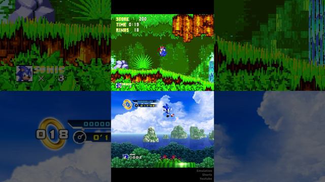 Sonic 3 (Sega Mega Drive) vs Sonic 4 (PlayStation 3)