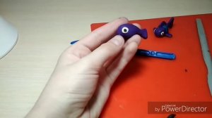 Лепим рыбку из пластилина