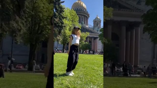 I'm dancing next to St. Isaac's Cathedral ? #kpop #танцы #рек #danses #short