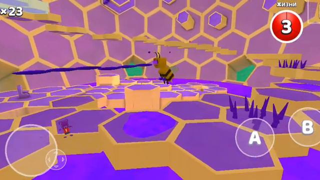 Прохождение уровня "улей" в обновлении игры Super Bear Adventure смотреть онлайн