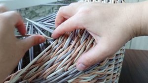Котодом (лежанка для кошки) из бумажной лозы. Часть 3. Выплетание (капюшона) верхней части