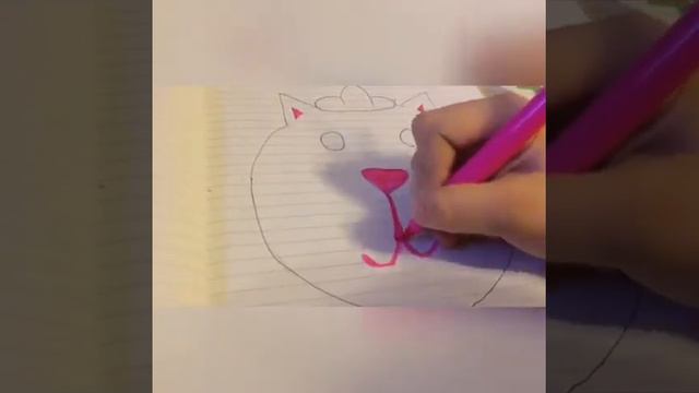 Как нарисовать мордочку кота смотреть онлайн