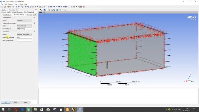 Ansys CFD - Расчетная сетка, граничные условия / Mesh, boundary condition - Часть 2 смотреть онлайн