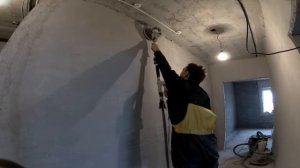 Механизированная шлифовка стен