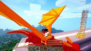 Как Вырастить Огненного Дракона Майнкрафт ПЕ выживание моды видео игра мультик Minecraft