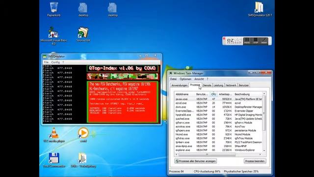 Windows 7 notebook (Core2Duo) running new PCW benchmarks (1986) under SMSQmulator (2013) смотреть онлайн