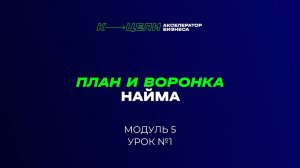 Модуль "План найма и Воронка найма" курса "Система в бизнесе"