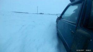 ока 4 на 4 на цепях ч,2 .зимние покатушки