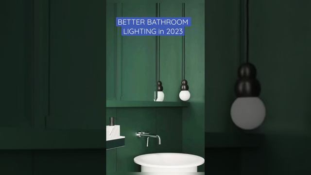 ⭐️2023 BATHROOM DESIGN TREND 1 of 5: Better Bathroom Lighting #short #bathroom