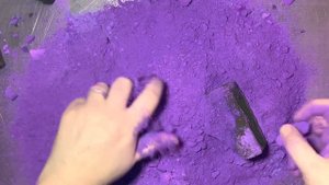 Bright Purple Dyed Blocks | Oddly Satisfying | ASMR | Sleep Aid