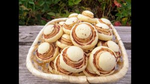 Просто возьмите пустую бутылку! Выпечка к чаю - печенье грибы